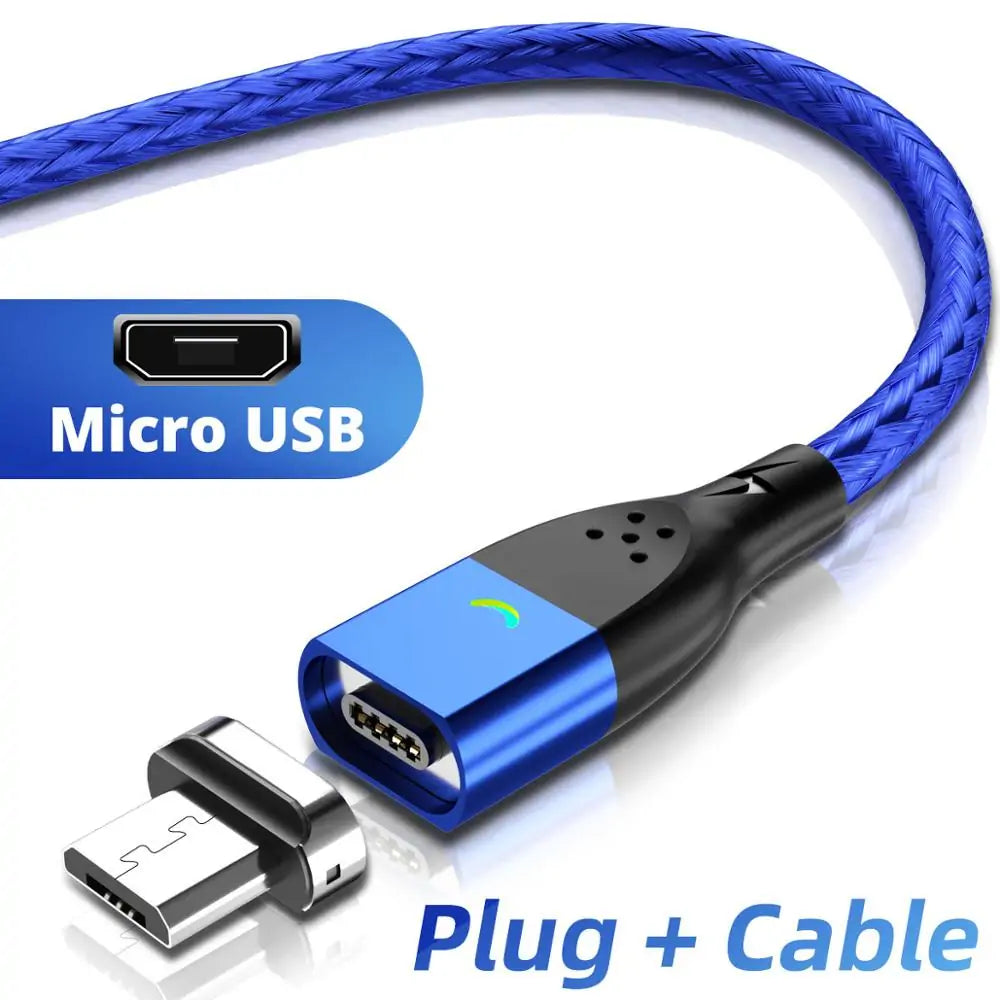 Magnetic Micro USB Type C Charging Cable