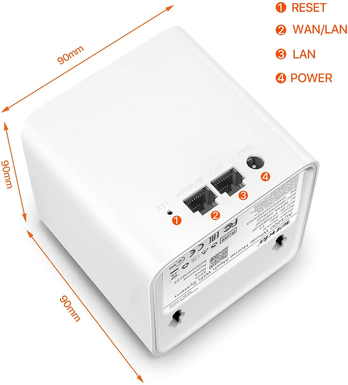 Tenda Nova Mesh WiFi System AC1200 Mesh Router for Wireless Internet