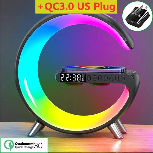 Multifunctional Wireless Charger Alarm Clock Speaker