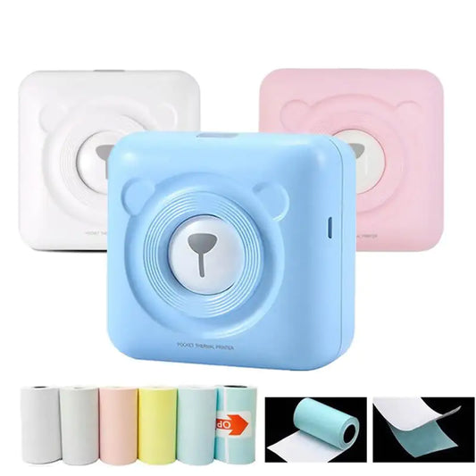 Mini Magic Wireless Photo Printer + 6 FREE Thermal Rolls