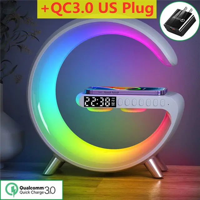 Multifunctional Wireless Charger Alarm Clock Speaker