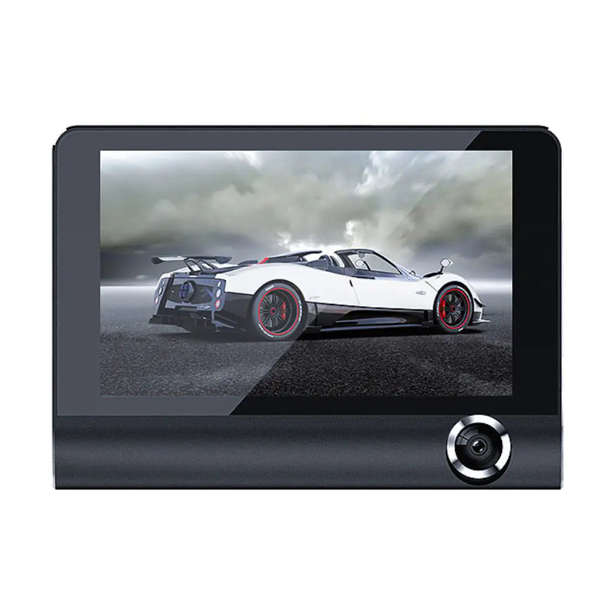 Safe Drive Dual Camera Car Dash Cam With Large Screen