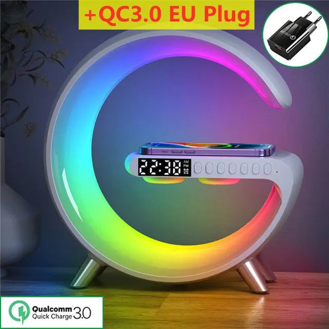 Multifunctional Wireless Charger Alarm Clock Speaker