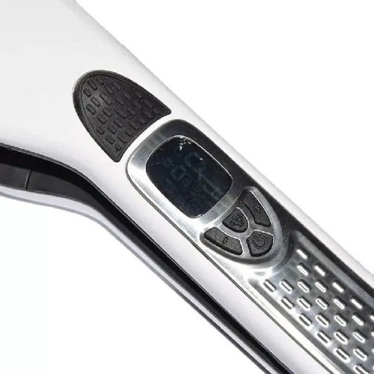 Steam Hair Brush Titanium Ceramic Flat Iron