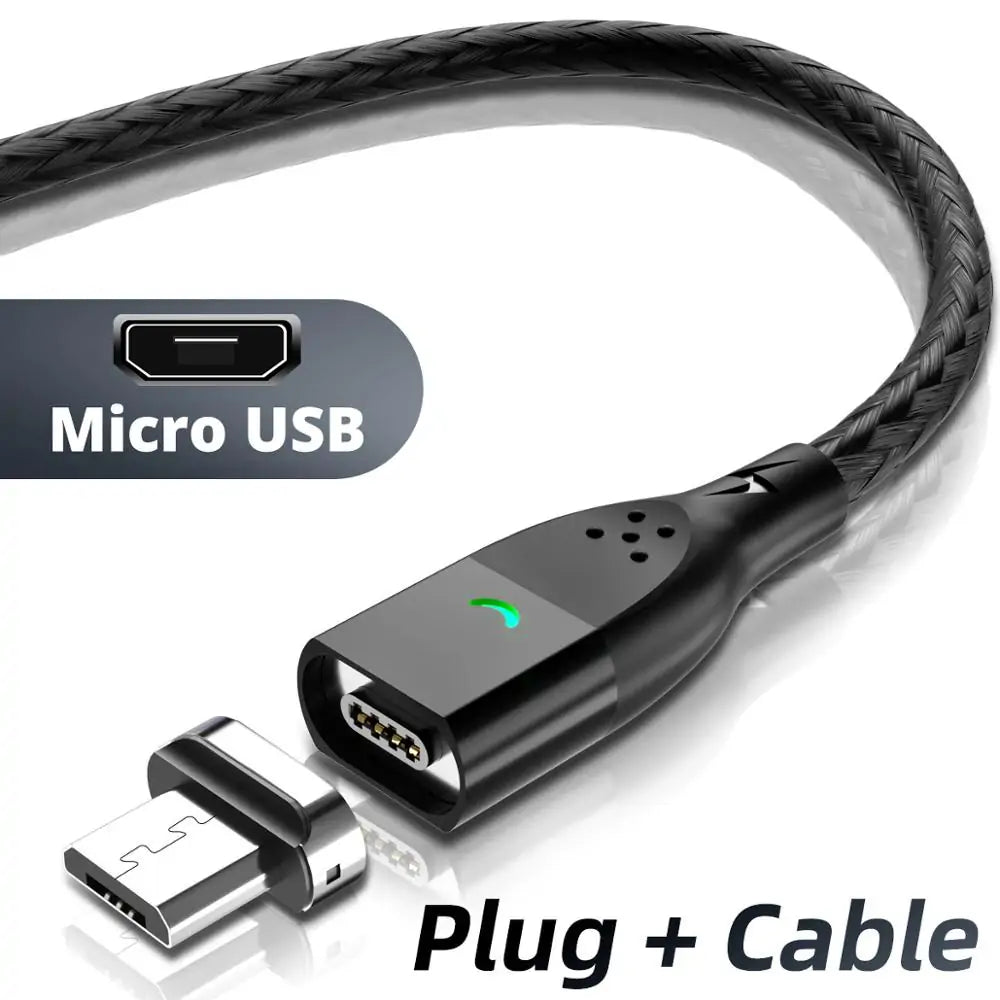 Magnetic Micro USB Type C Charging Cable