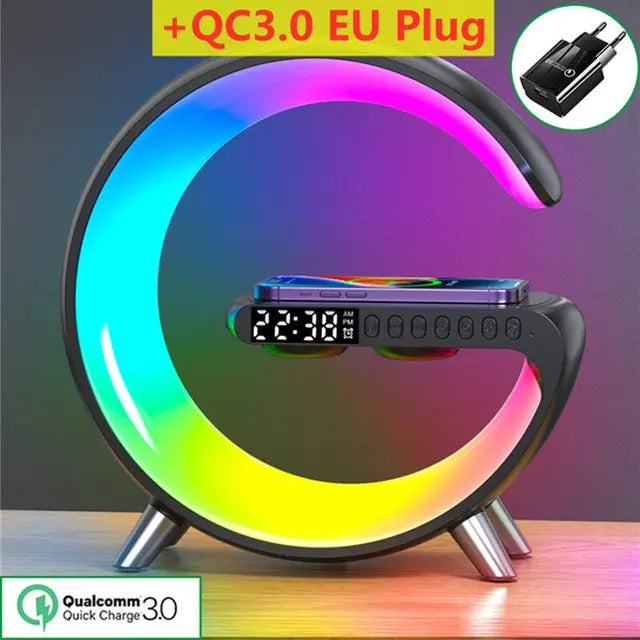 Multifunctional Wireless Charger Alarm Clock Speaker