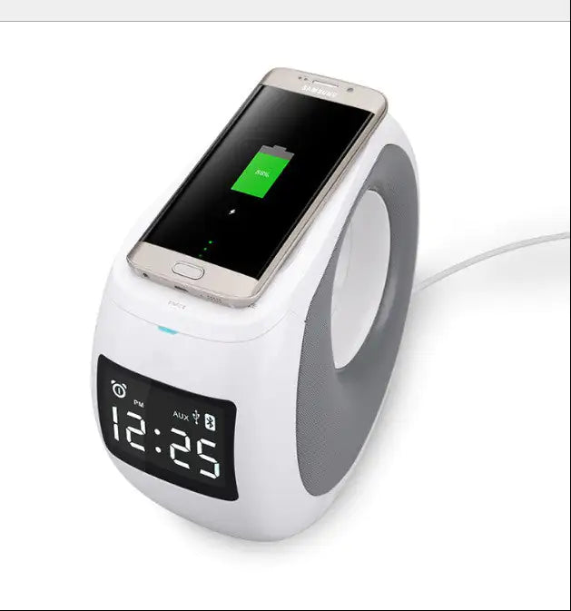 Ocean Wave Bluetooth Speaker , Clock and Wireless Phone Charger