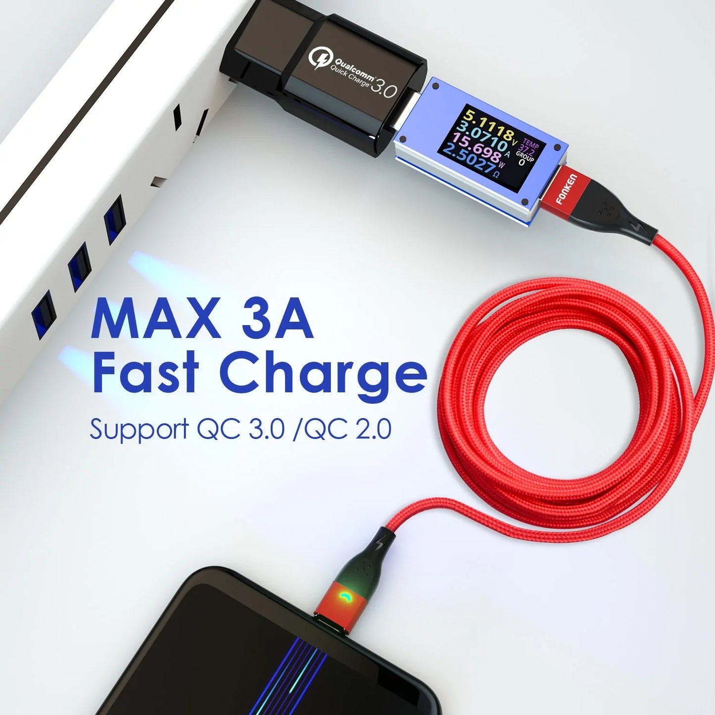 Magnetic Micro USB Type C Charging Cable