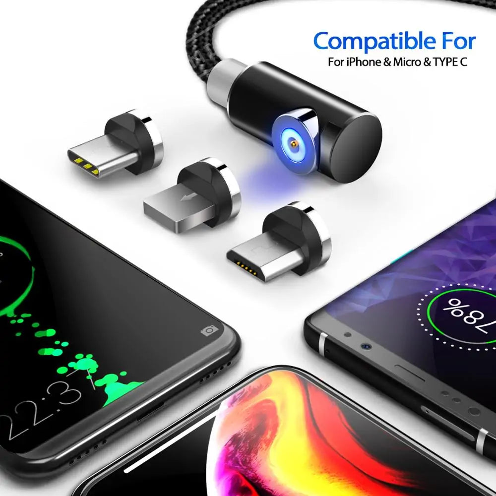 Magnetic Charging Cable Micro USB Type C iPhone