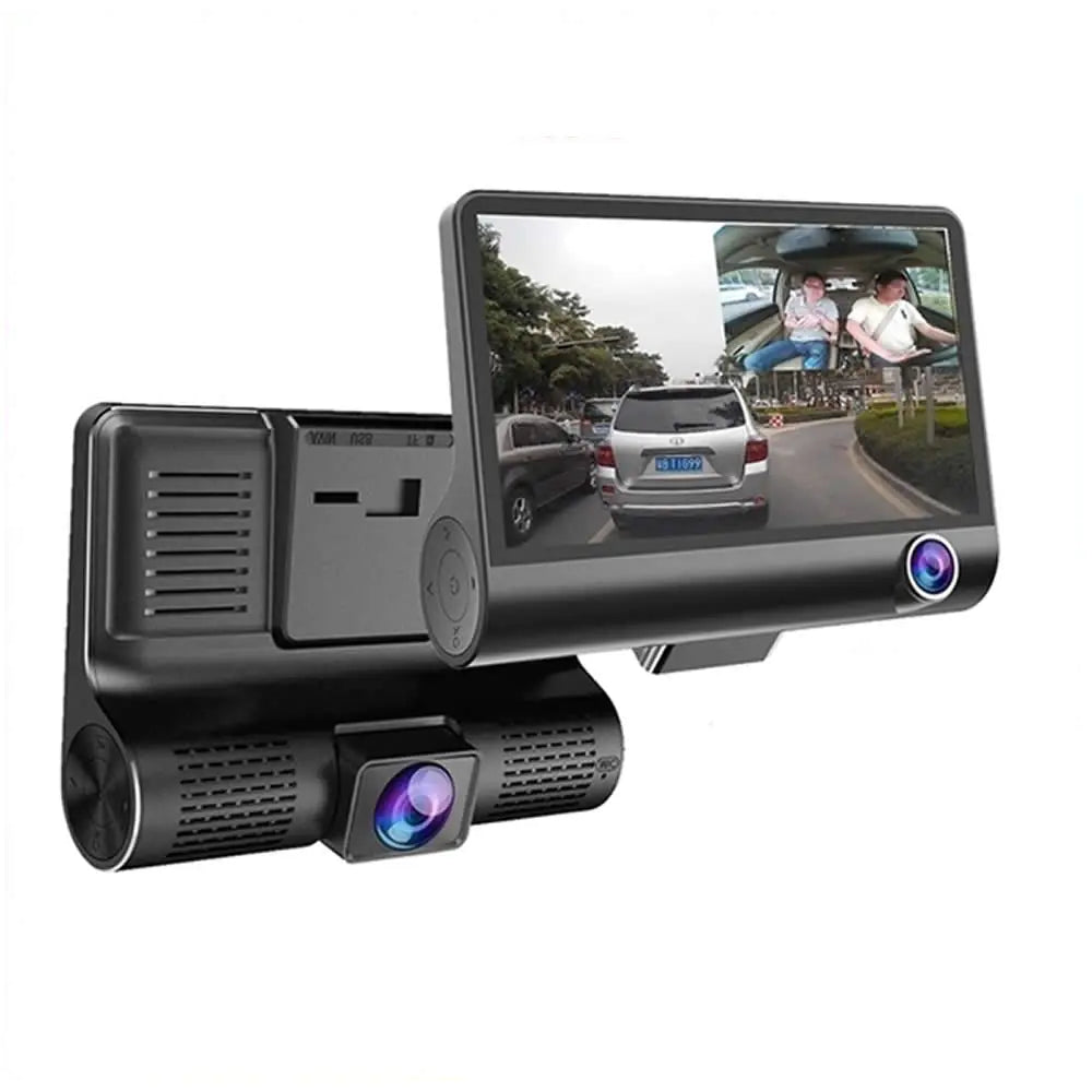 Safe Drive Dual Camera Car Dash Cam With Large Screen